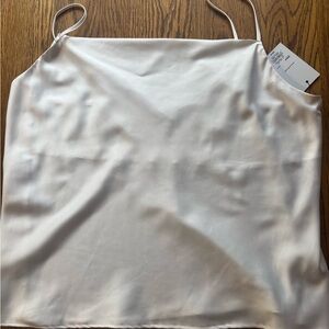 Nine West Ivory Satin Cami Top